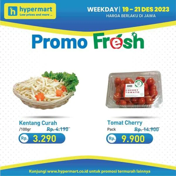 Promo Hypermart Hyper Diskon Weekday Periode 19-21 Desember 2023