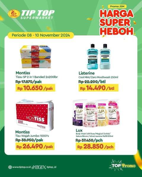 Promo JSM Tip Top Weekend 8-10 November 2024