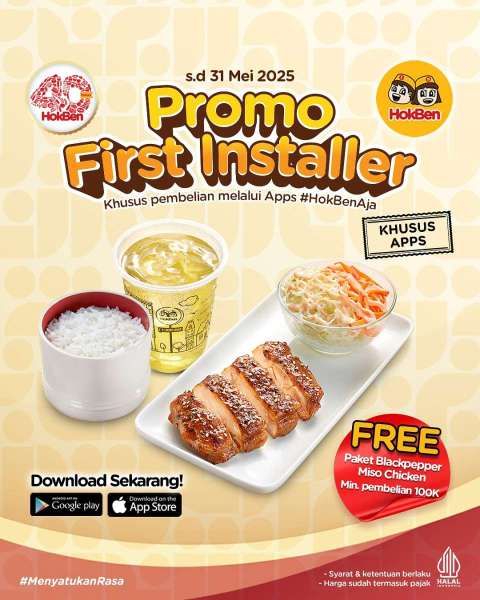 Promo HokBen Mei 2025 Khusus Aplikasi/Website