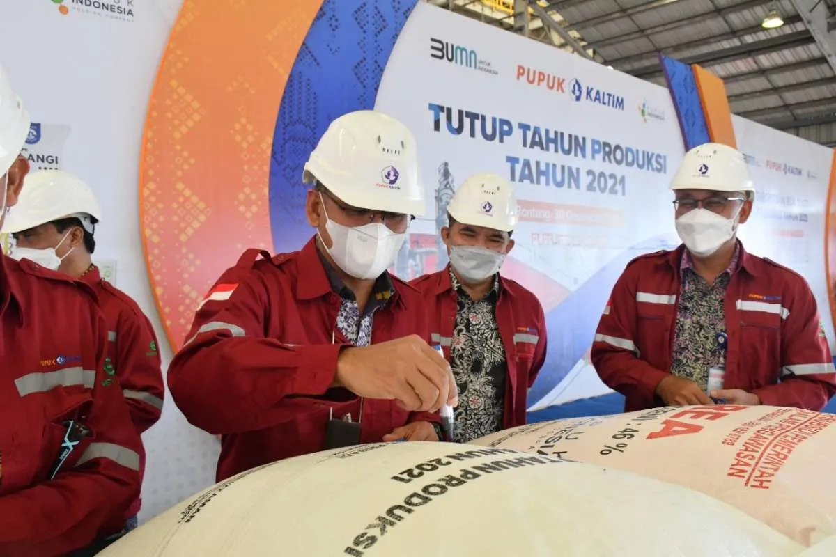 Tutup Tahun Produksi 2021, Kinerja Produksi Pupuk Kaltim Lampaui Target RKAP