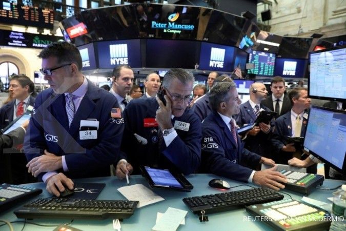Wall Street memerah terbebani laporan GE