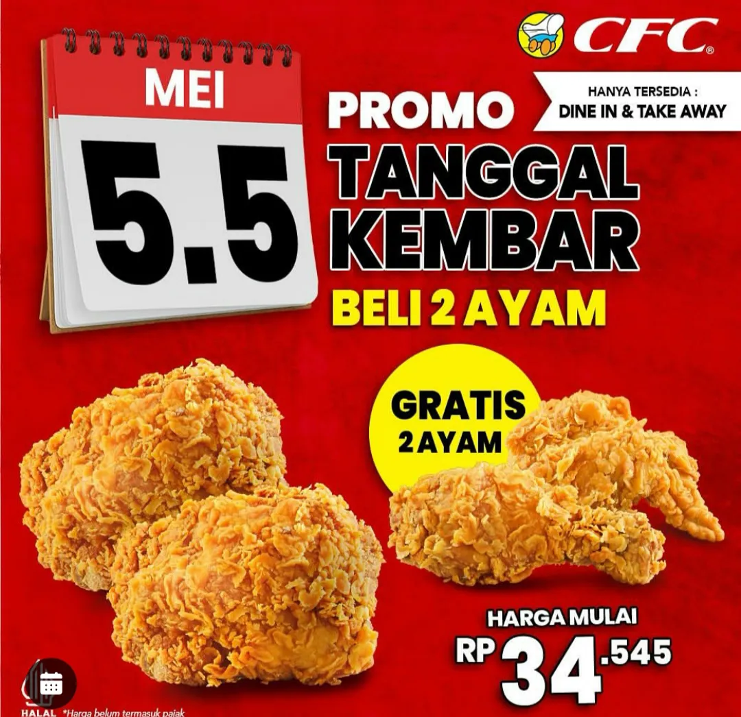CFC Promo tanggal kembar 5.5