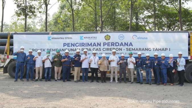 Krakatau Pipe Industries Suplai 26.760 Meter Pipa Gas Cisem Tahap I