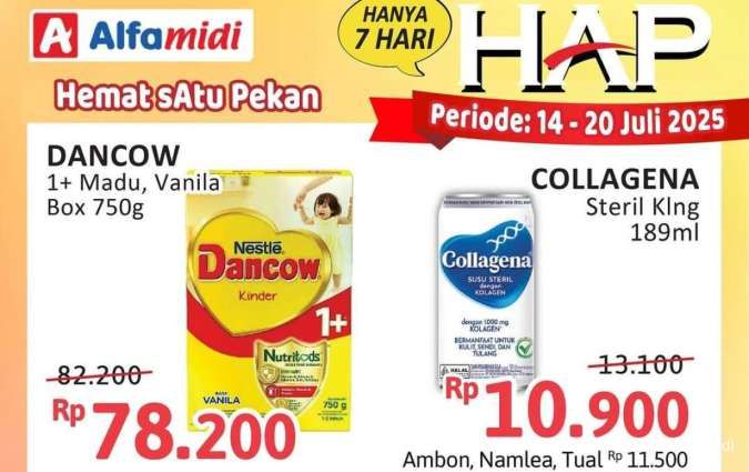 Katalog Promo Alfamidi Hemat Satu Pekan Periode 14-20 Juli 2025, Collagena Rp 10.900