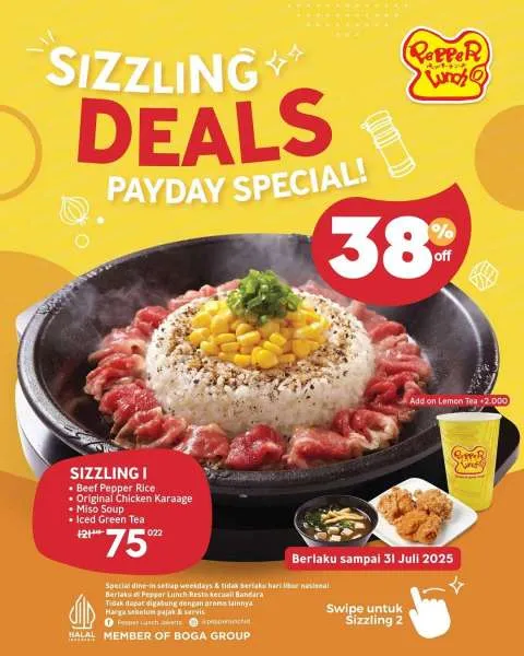 Promo Pepper Lunch Sizzling Deals 1