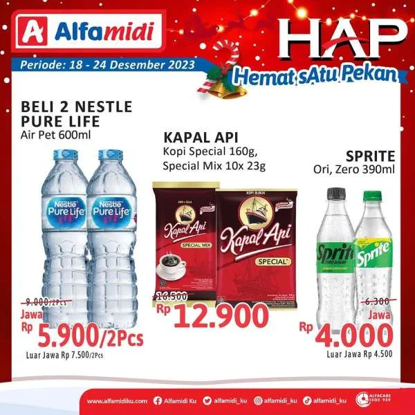 Promo Alfamidi Hemat Satu Pekan Periode 18-24 Desember 2023