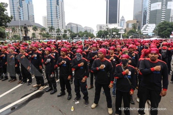 Di Batam, 20.000 buruh akan berdemo di Kantor Pemkot