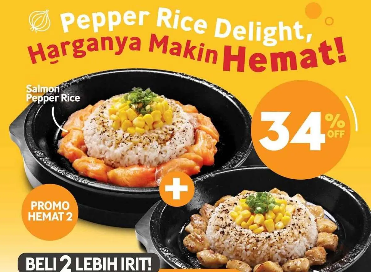 Promo Pepper Lunch Delivery, Beli 2 Lebih Hemat Pakai BogaApp Diskon sampai 44%