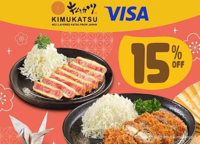 Promo Kimukatsu dengan VISA pada Desember 2025, Menu Favorit Diskon 15%