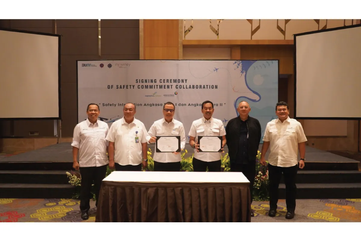 Angkasa Pura I dengan Kemenhub & Kemnaker Sepakati Komitmen Keselamatan di Bulan K3