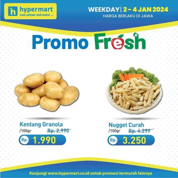 Promo Hypermart Hyper Diskon Weekday Periode 2-4 Januari 2023