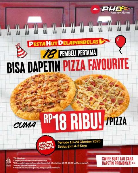 Promo PHD Pesta HUT Delapan Belas Oktober 2025