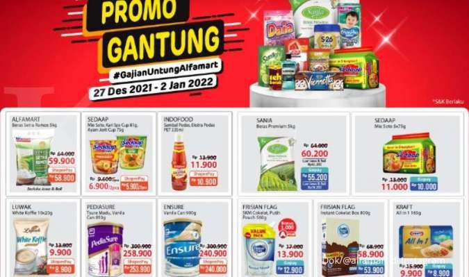 Promo Alfamart Gajian Untung (Gantung) Terbaru di Desember 2021