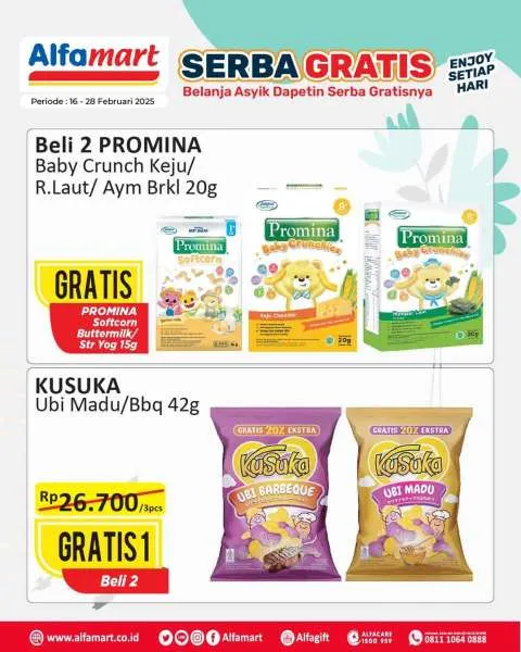 Promo Alfamart Serba Gratis Periode 16-28 Februari 2025