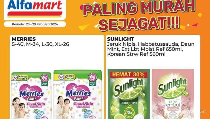 Promo Alfamart Paling Murah Sejagat 23-29 Februari 2024, Popok Anak Rp 50.000-an