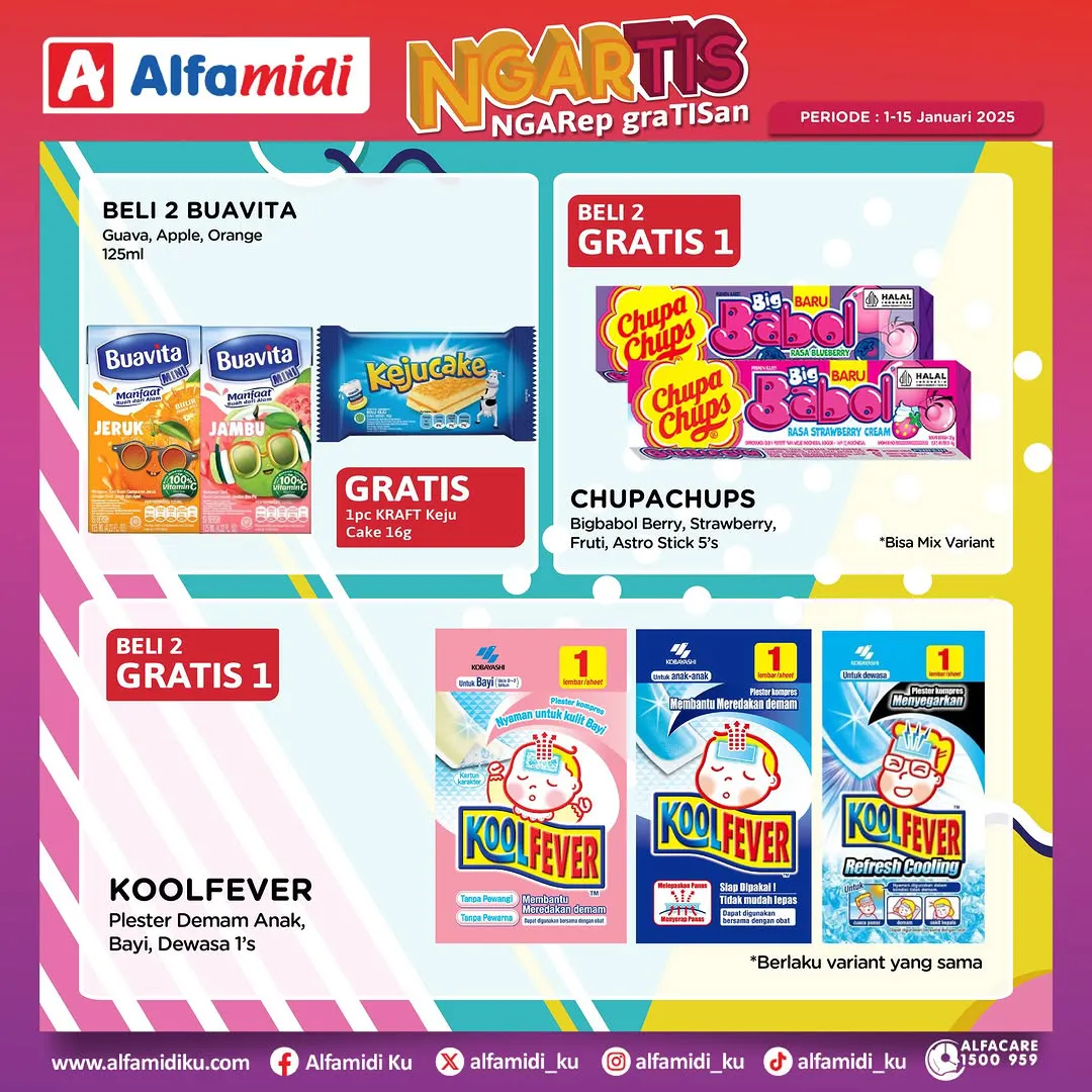 Promo Alfamidi Ngartis (Ngarep Gratisan) Periode 1-15 Januari 2025