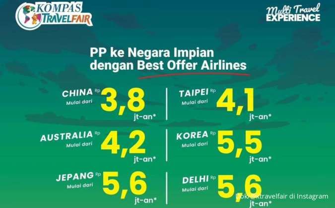 Kompas Travel Fair 2024 Berakhir Hari Ini, Banyak Promo Terbang ke Negara Impian