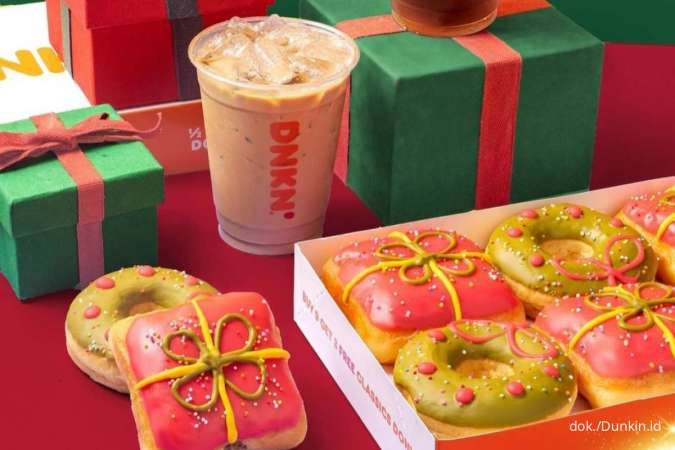 Promo Dunkin Spesial Natal, Gratis Donut dan Minuman Periode hingga 29 Desember 2023