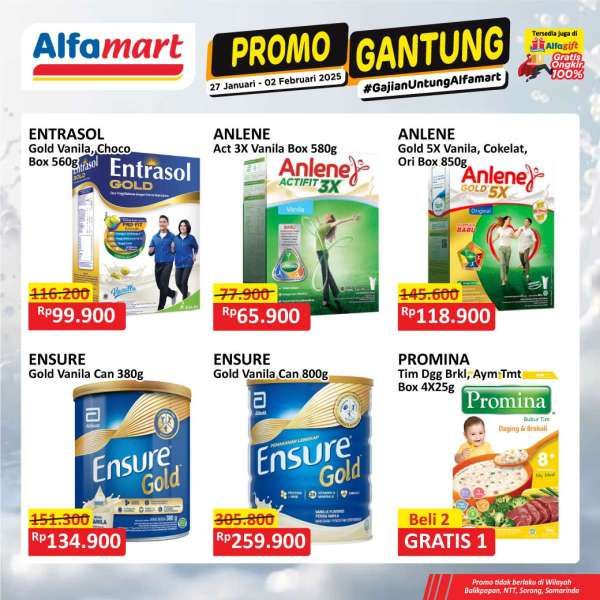 Promo Alfamart Gantung Periode 27 Januari-2 Februari 2025