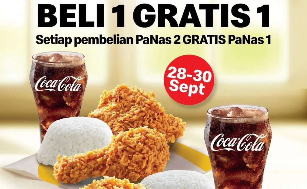 Nikmati Hemat Besar Promo McD Beli 1 Gratis 1 28-30 September Khusus Drive Thru