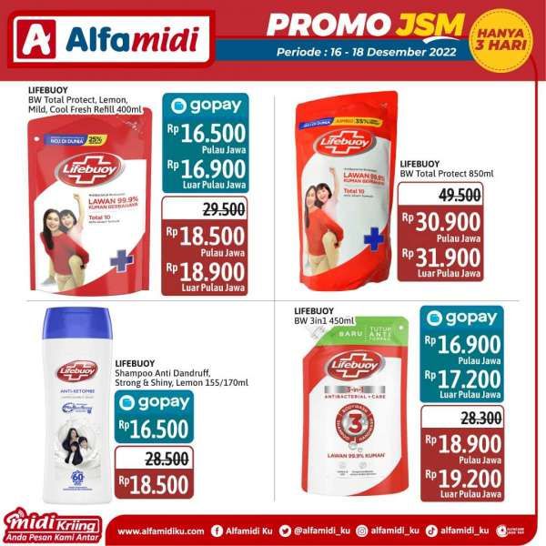 Promo JSM Alfamidi 16-18 Desember 2022, Ekstra Harga Pakai Gopay atau ShopeePay