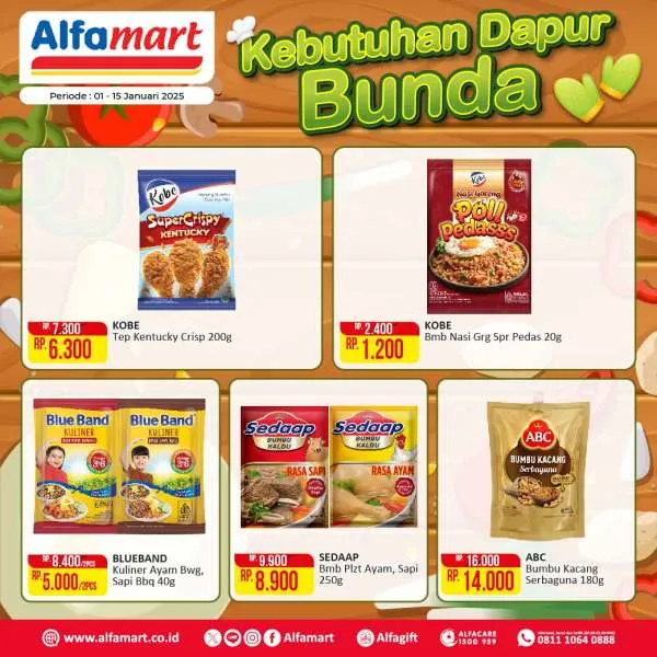 Promo Alfamart Kebutuhan Dapur Periode 1-15 Januari 2025