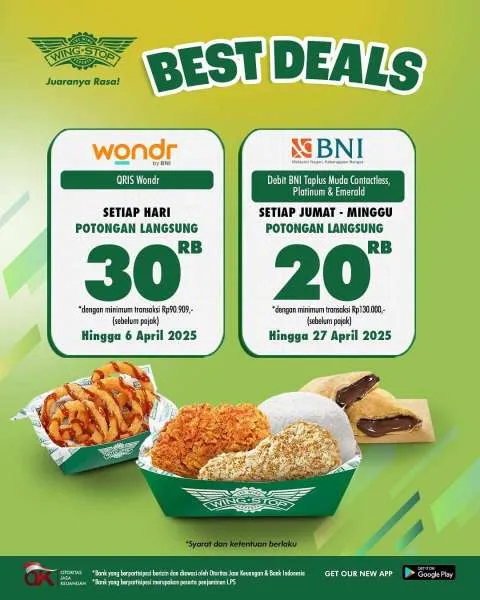 Promo Wingstop Best Deals BNI