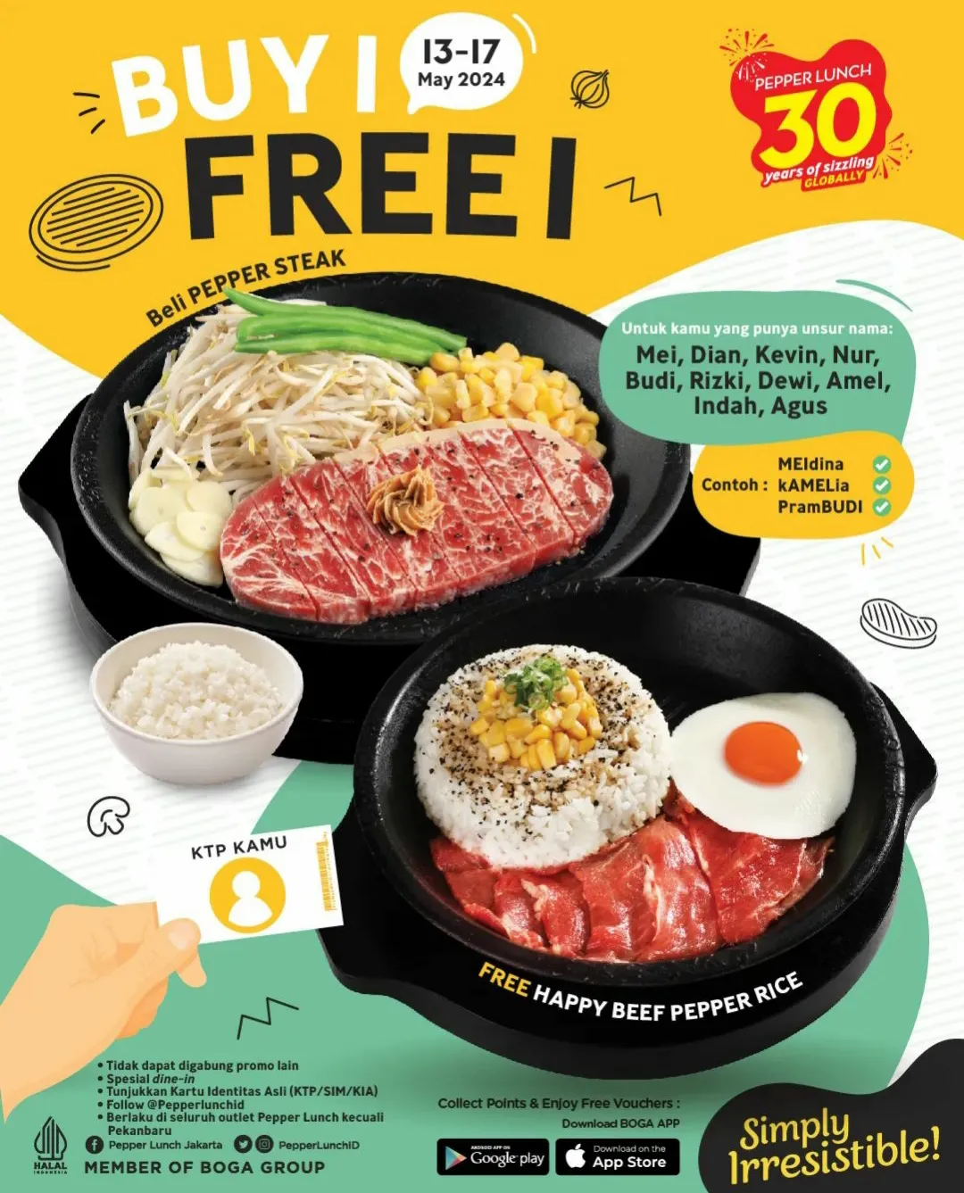 Promo Pepper Lunch Buy 1 FREE 1