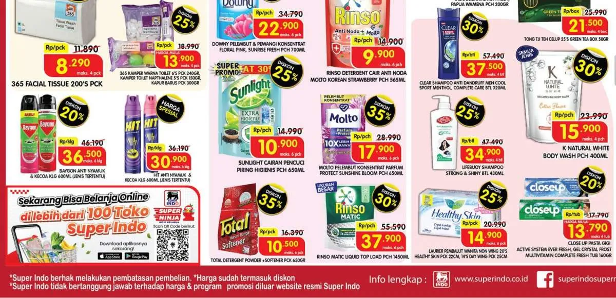 Harga Promo Superindo Hari Ini 26 Juli 2023, Banyak Diskon Besar Sampai 50%
