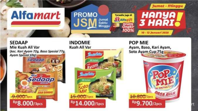 Katalog Promo JSM Alfamart Periode 10-12 Januari 2025, Cek di Sini!