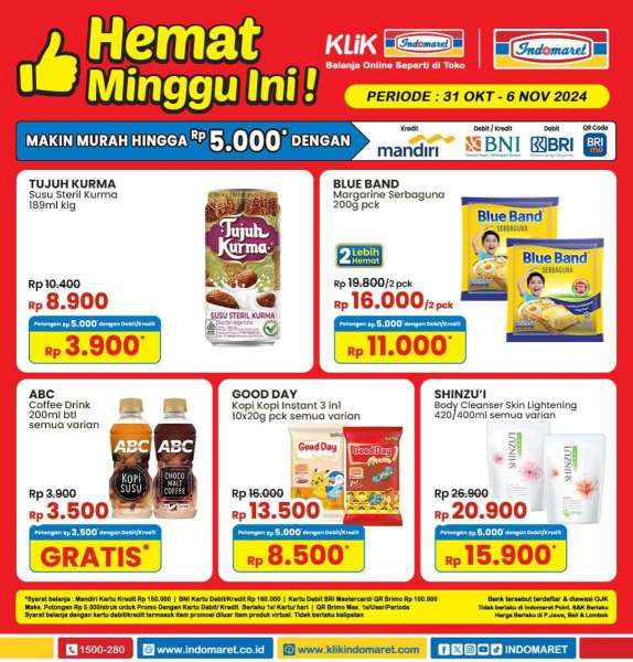 Promo Indomaret 31 Oktober-6 November 2024 Hemat Minggu Ini