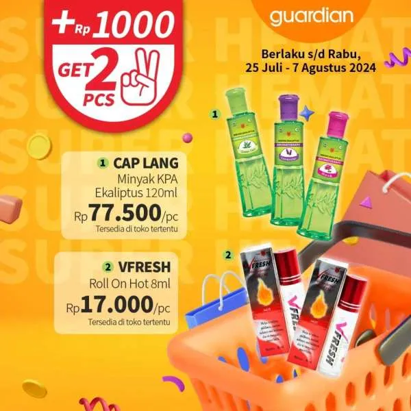 Promo Guardian Super Hemat Periode 25 Juli-7 Agustus 2024