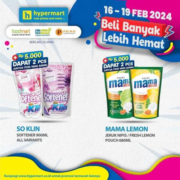 Promo Hypermart Beli Banyak Lebih Hemat Periode 16-19 Februari 2024