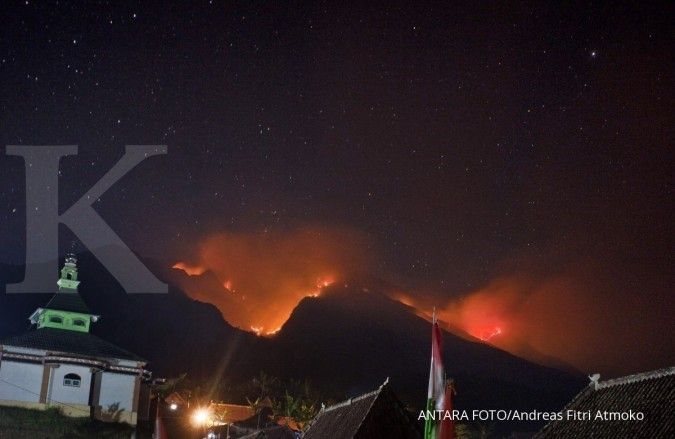 Luasan Lahan Terbakar Gunung Merbabu Mencapai 489,07 ha 