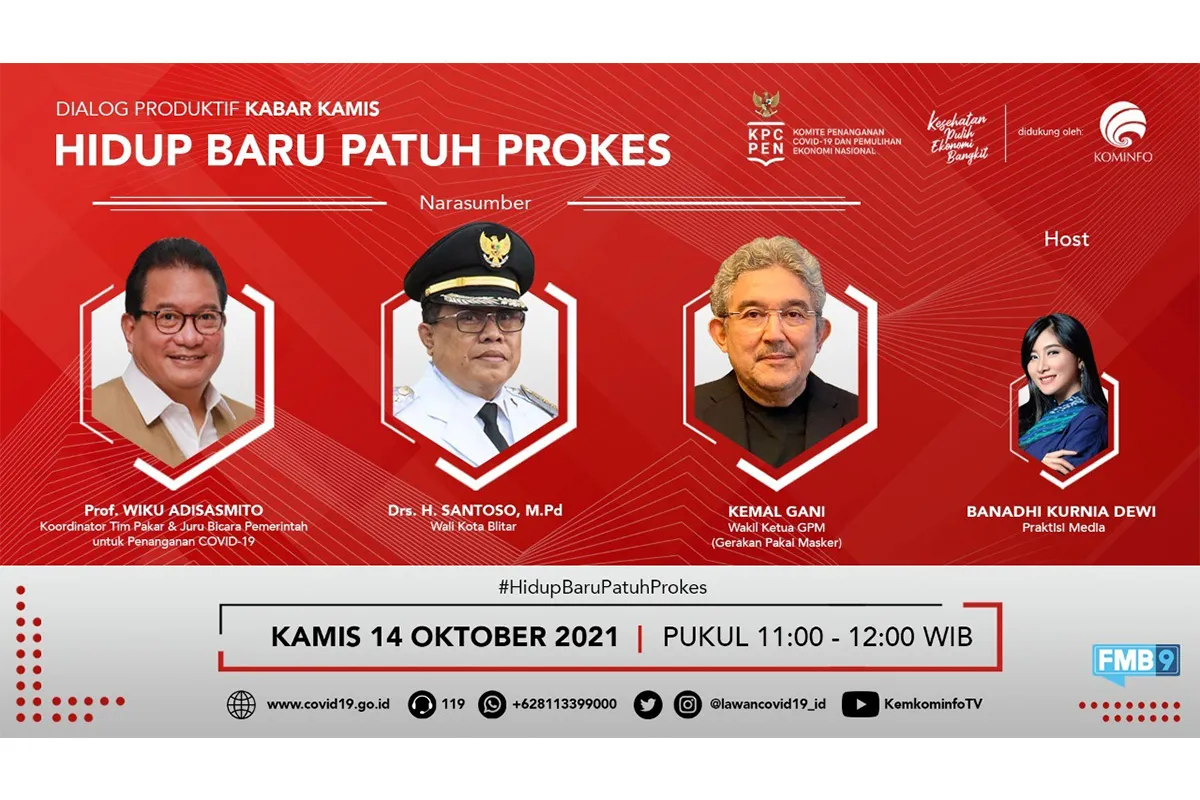 Penegakan Prokes Harus Jadi Budaya Hidup Berdampingan Dengan COVID-19 