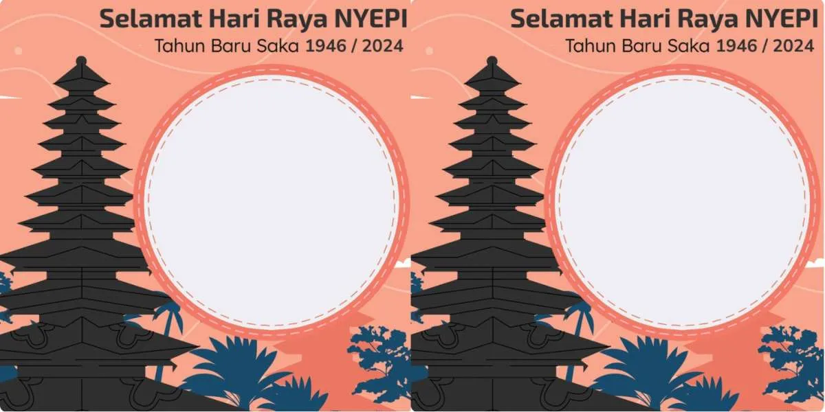 Selamat Hari Raya Nyepi 2024, Sebarkan Twibbon Ini, Jangan Lupa Besok Cuti Bersama