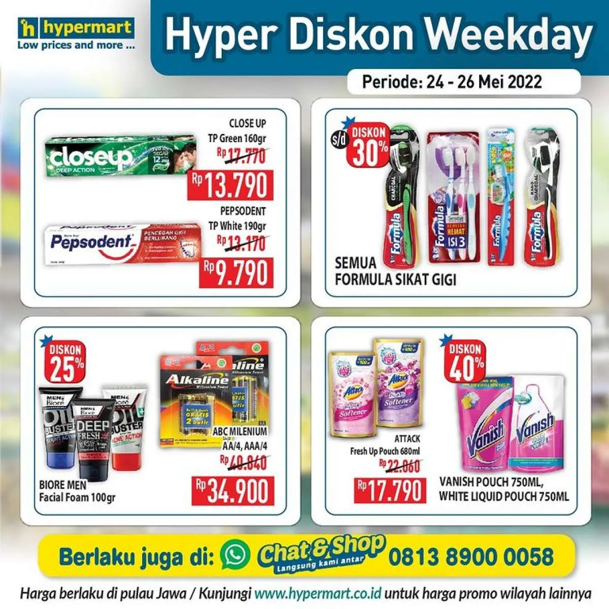 Katalog Promo Hypermart Hyper Diskon Weekday Periode 24-26 Mei 2022