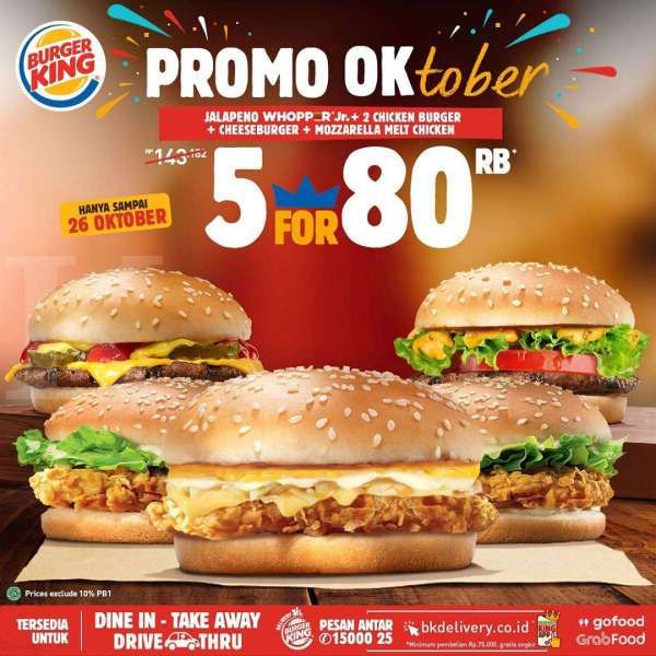 Promo Burger King OKtober 20-26 Oktober 2020