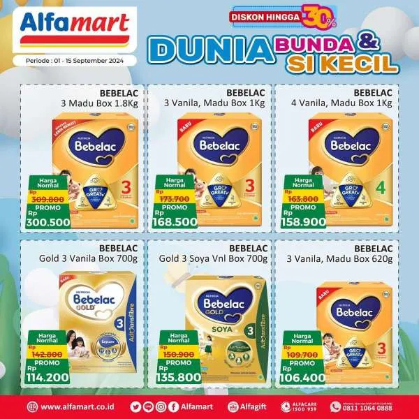 Promo Alfamart Dunia Bunda & Si Kecil Periode 1-15 September 2024