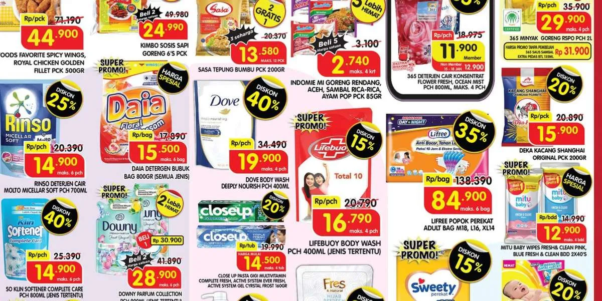 Promo Superindo 15-18 Januari 2024, Ada Promo Beli 1 Gratis 1 dan Beli 2 Gratis 1!