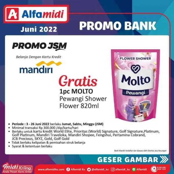 Promo Bank Alfamidi Periode Juni 2022