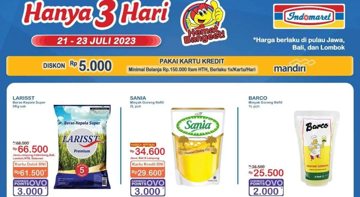 Harga Promo JSM Indomaret 22 Juli 2023, Belanja Produk Kebutuhan Harian