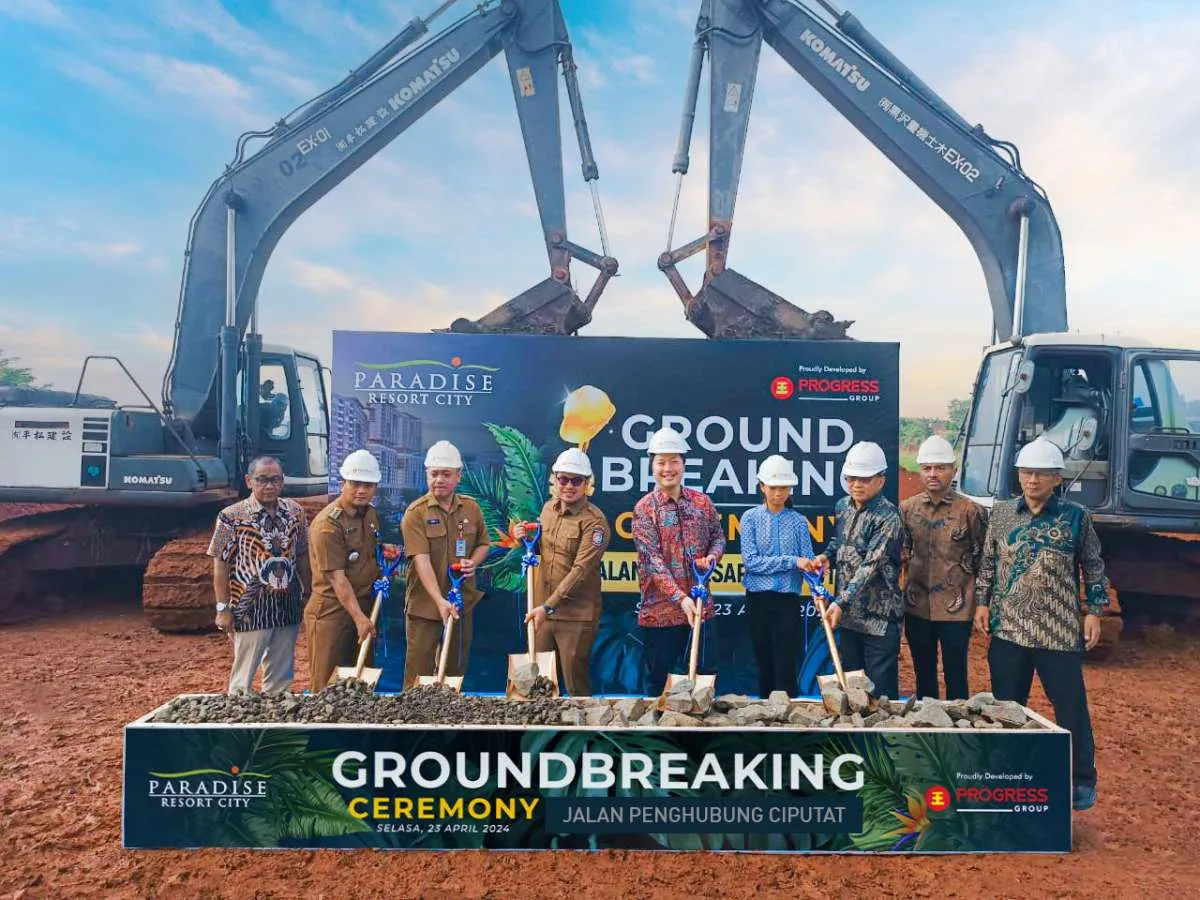  Progress Group Resmi Bangun Jalan Akses Paradise Resort di Ciputat