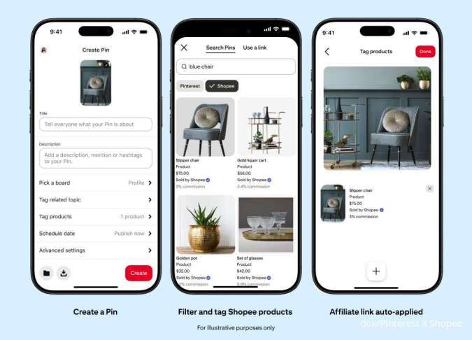 Pinterest dan Shopee Bermitra, Affiliate Diuntungkan