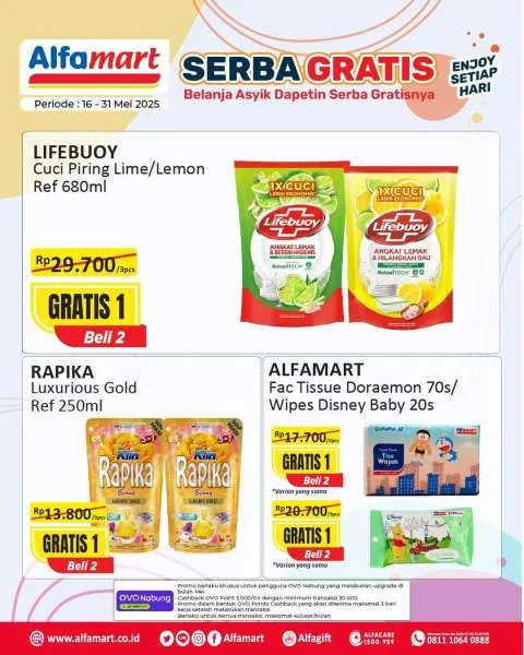 Promo Alfamart Serba Gratis Periode 16-31 Mei 2025
