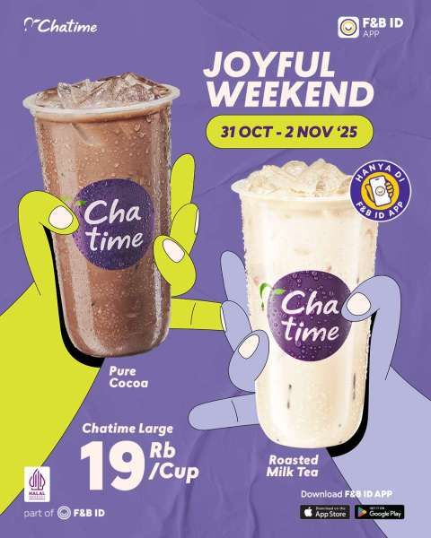 Promo Chatime Weekend 31 Oktober-2 November 2025