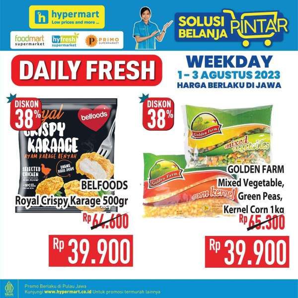 Katalog Harga Promo Hypermart Weekday 1-3 Agustus 2023