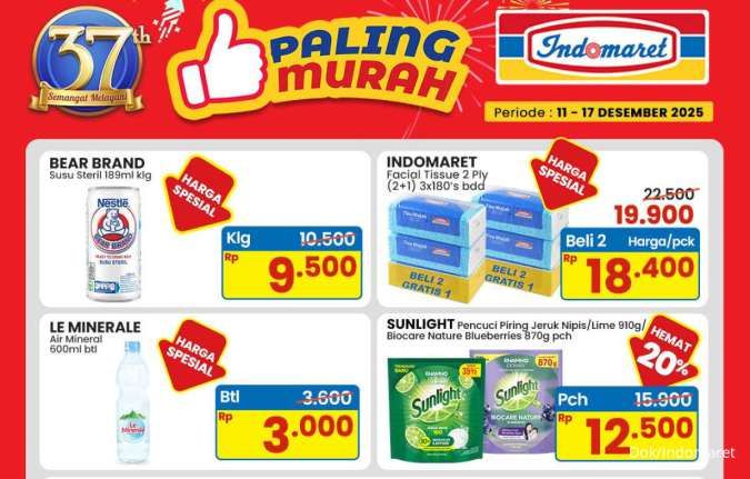 Promo Indomaret 11-17 Desember 2025, Sunlight & Deterjen Diskon Sampai 50%