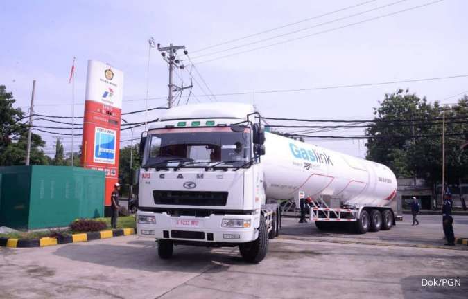 Ujicoba LNG untuk bahan bakar truk oleh PGN