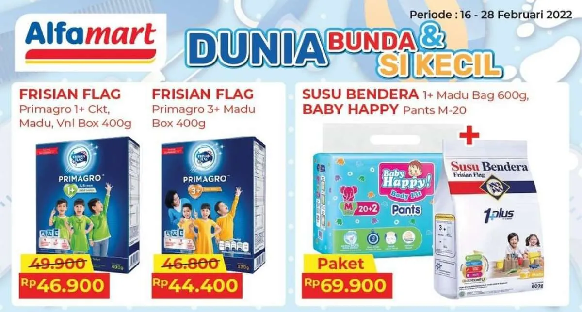 Promo Alfamart s/d 28 Februari 2022, Beragam Kebutuhan Anak Dibanderol Harga Menarik
